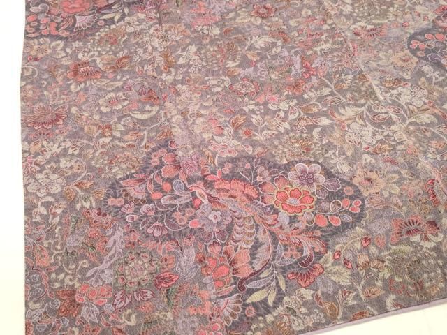 平和屋着物○上質な小紋 色紙重ね花鳥文 正絹 逸品 CAAX4598ut