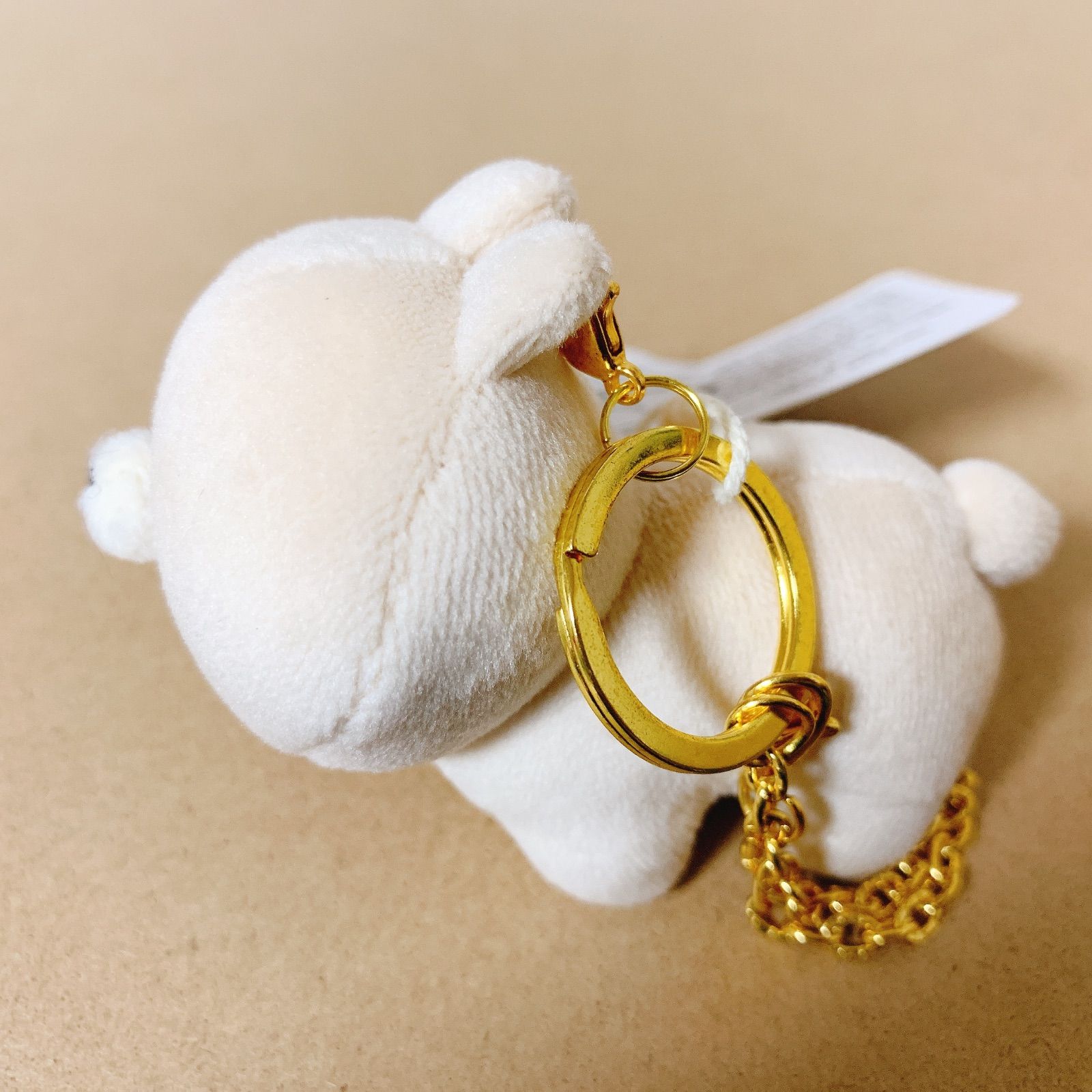 しろたん ついてきちゃうマスコット キーホルダー 12cm