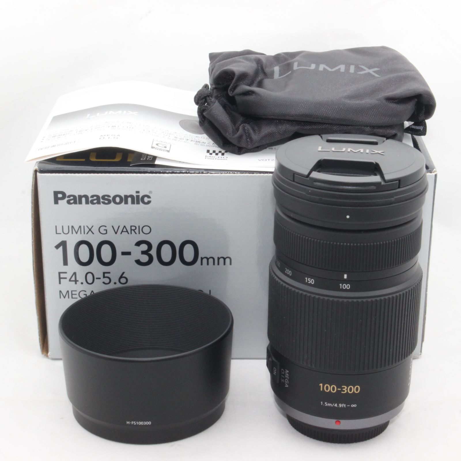 Lumix 望遠レンズ 100-300/F4.0-5.6 H-FS100300 | chidori.co