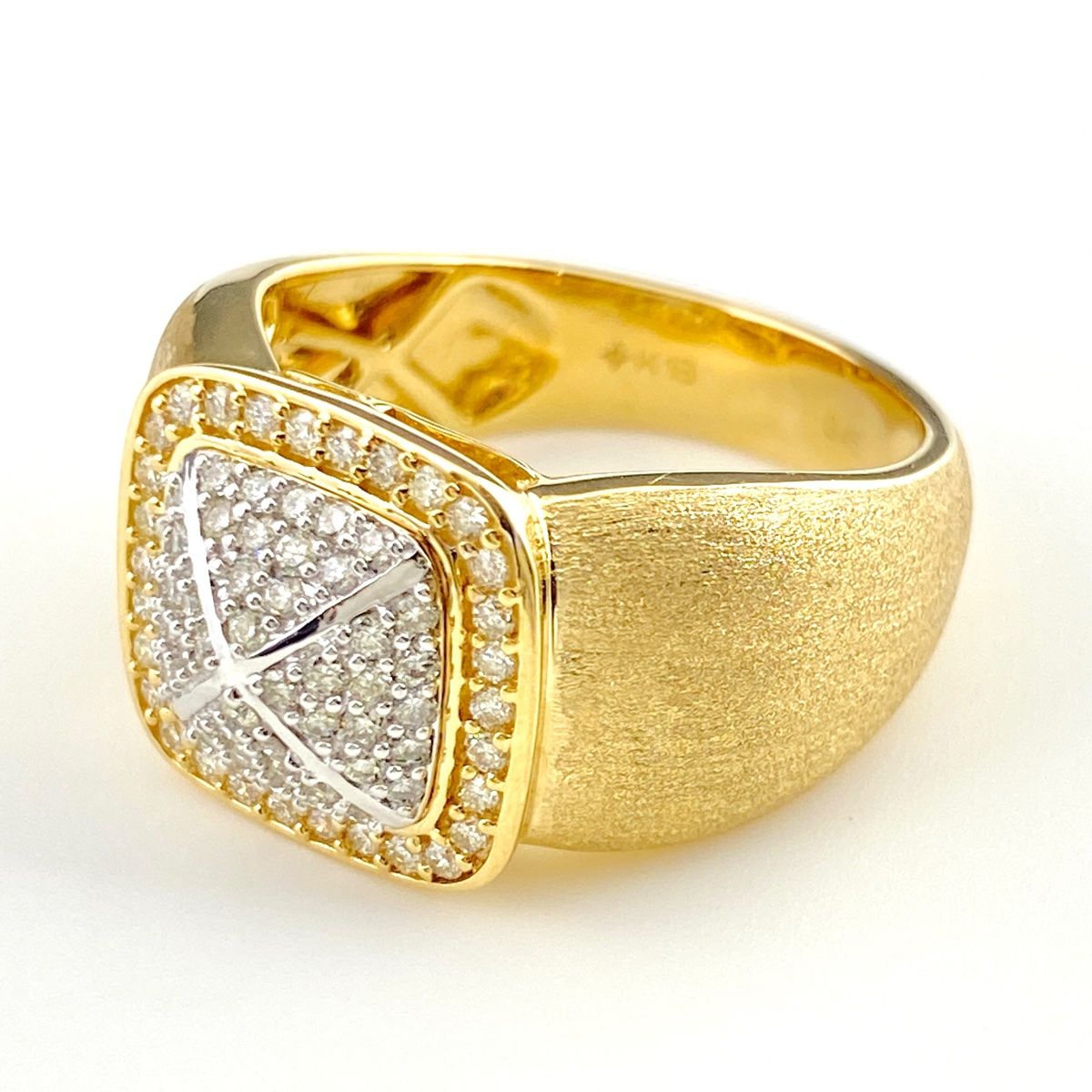 GSTV メレダイヤ デザインリング YG イエローゴールド 指輪 リング  