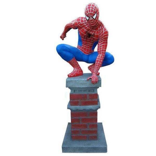 等身大フィギュア スパイダーマン しゃがみ・柱・台座付き 高さ212cm FRP製 SPIDERMAN アメキャラ アメリカ雑貨 - メルカリ