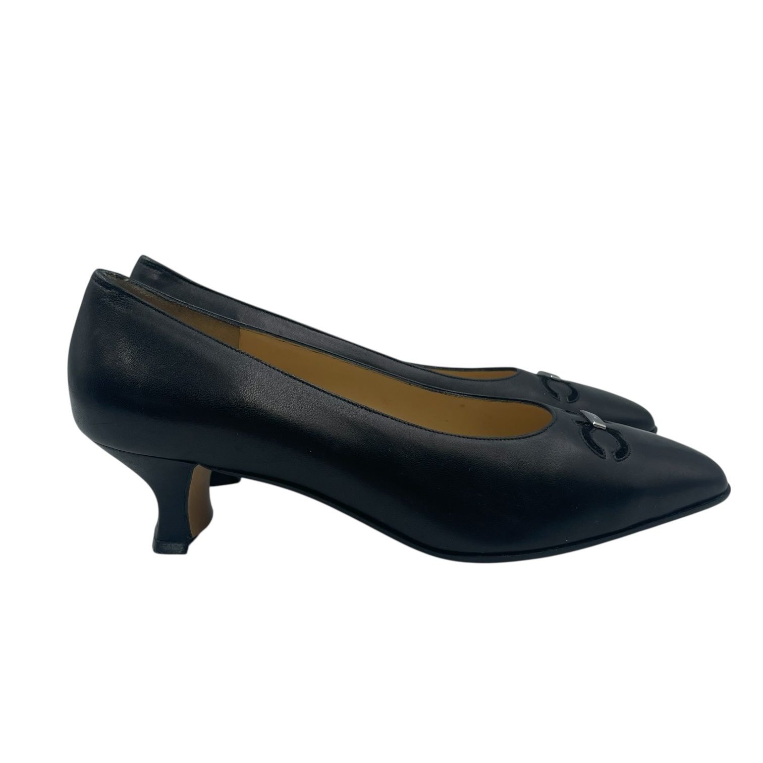 フェラガモ バレエシューズ 37.5 パンプス 未使用品 Salvatore Ferragamo フェラガモ パンプス レザー