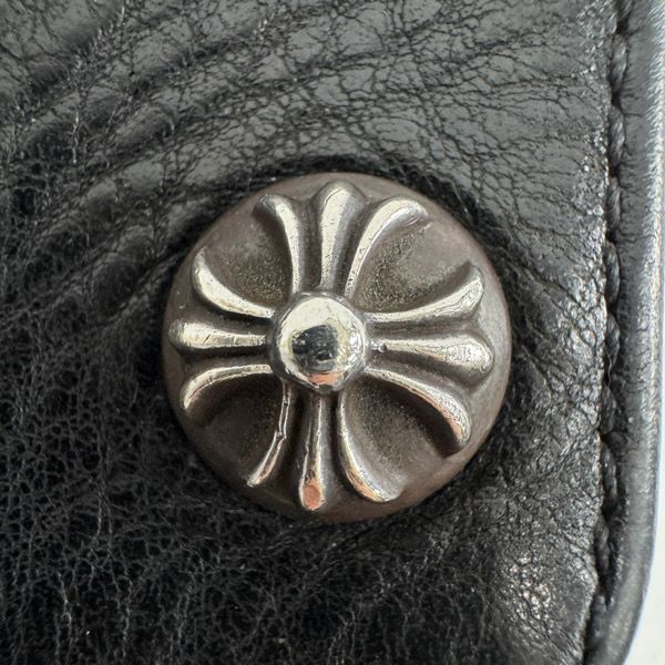 CHROME HEARTSジッププロクロスボールボタンレザーウォレット クロムハーツ【CHROME HEARTS】2ZIP 2ジップ クロスボールボタン