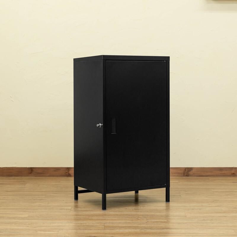 ブラック プッシュ鍵付き 高さ95 5cm 127L 大容量の宅配ボックス 黒 スチール製