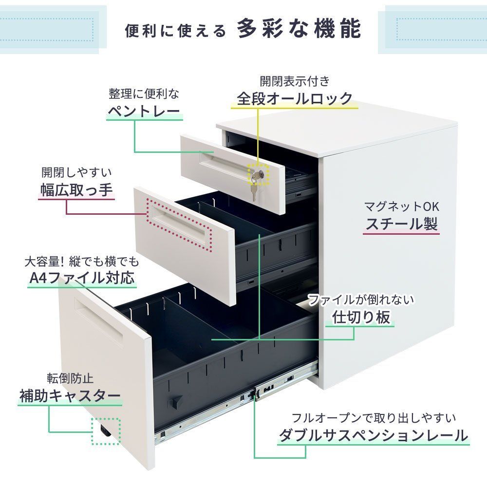 引き出し サイドキャビネット