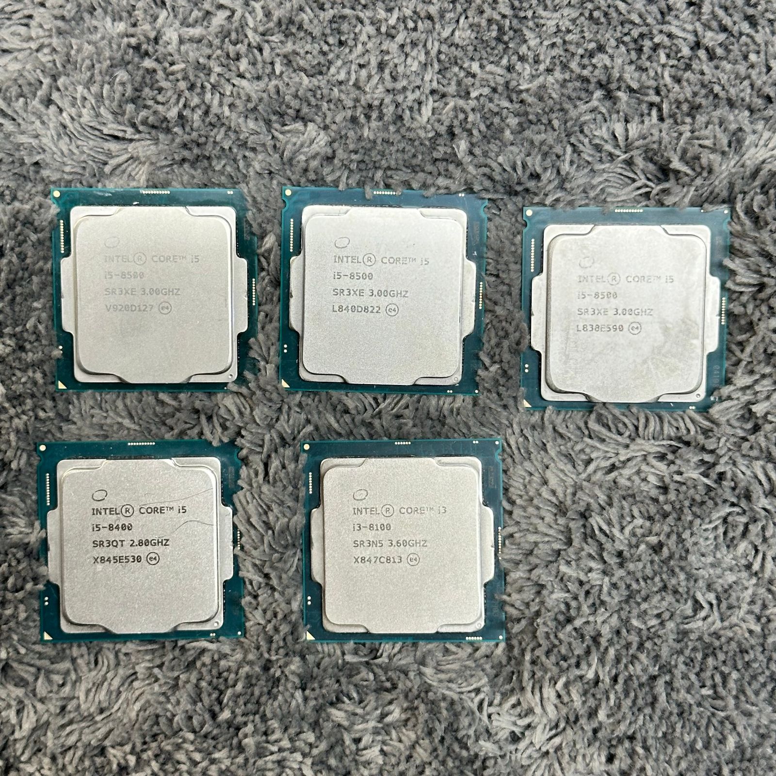 Core i3-8100 i5-8400 i5-8500 CPU 3点セット ③ INTEL Core i5-8500 / Core i5-8400 / Core i3-8100 CPUまとめ売り