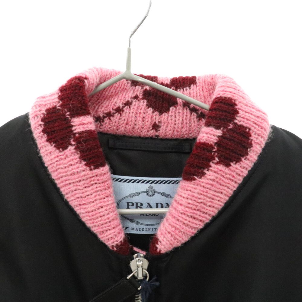 PRADA (プラダ) 21AW RE-NYLON リナイロン ニット切り替え PRADA (プラダ) 21AW RE-NYLON リナイロン ニット切り替え