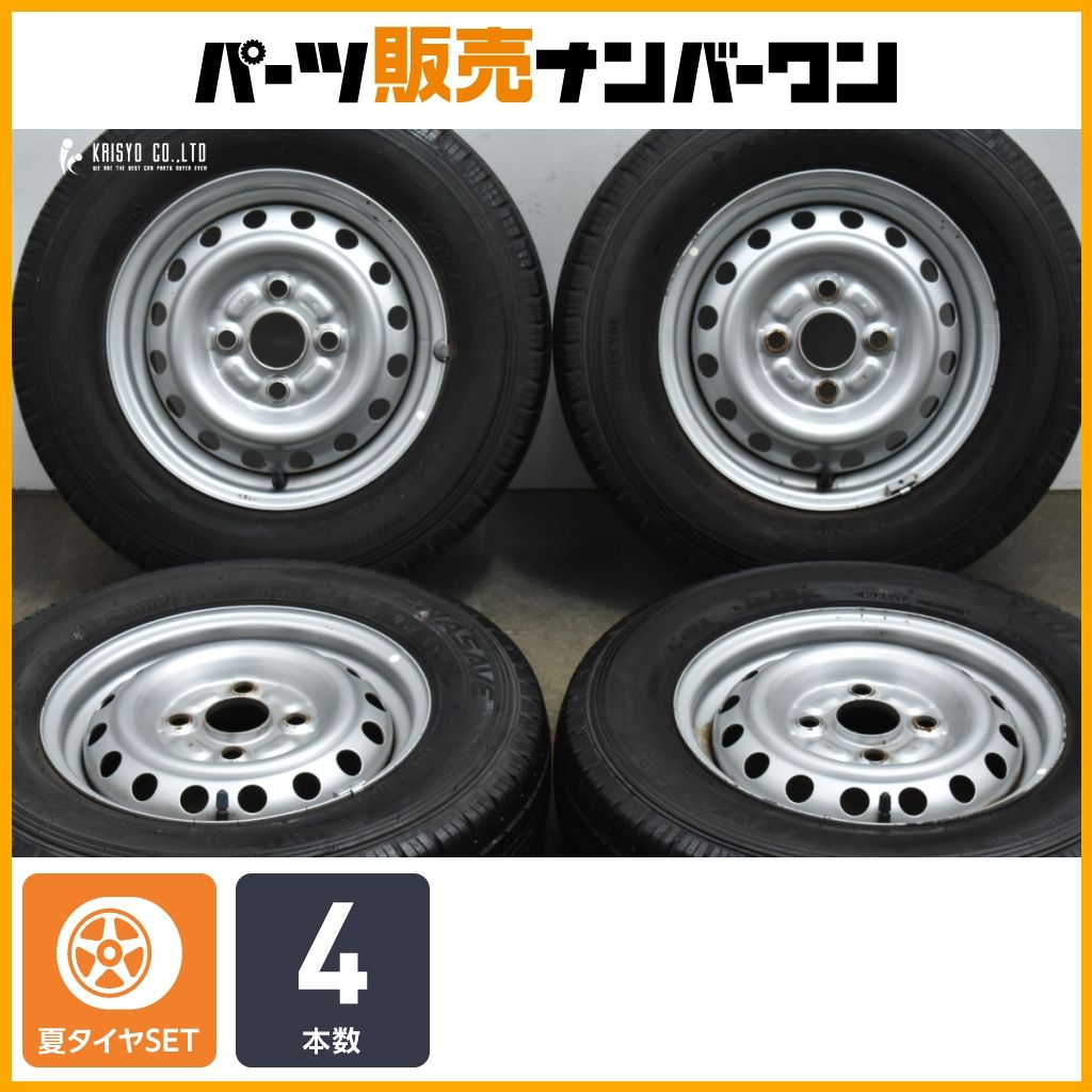 【交換用に】ダイハツ 純正 12in 4.00B +40 PCD100 ダンロップ エナセーブ VAN01 145R12 LT ハイゼット アトレー 軽トラ 軽バン 即納可能