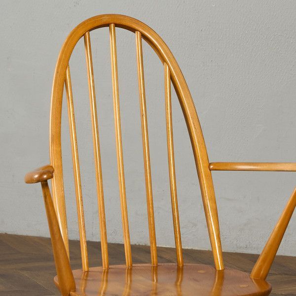 【希少】ERCOL クエーカー アームチェア 1960年代 刻印あり アーコール アーコール ERCOL ヴィンテージ クエーカー アームチェア ercol