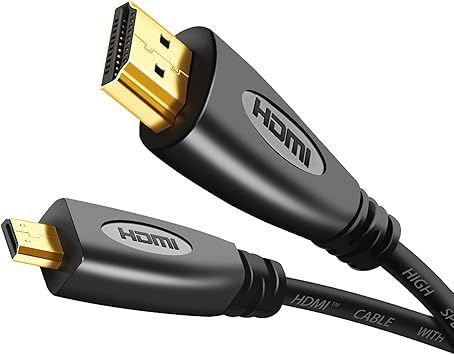  【在庫処分】Micro HDMI to HDMI ケーブル 3D 4K 60Hz 1080P (マイクロタイプD-タイプA オス-オス) 安定した伝送 ハイスピード マイクロHDMI HDMI ケーブル GoPro/テレビ/デジカメ/ビデオ/アクション 応募券