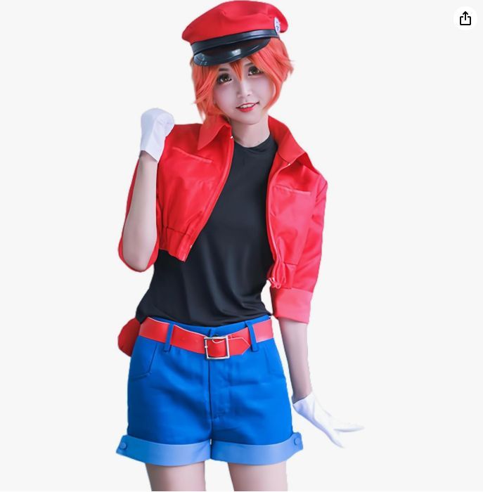 Amazon.co.jp: [ASINKING] はたらく細胞 赤血球 コスプレ衣装
