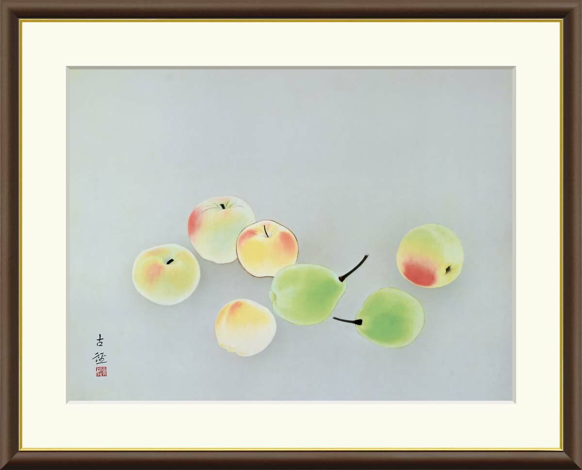 10年保証 名画 油絵 菓子 小林古径 手彩仕上 高精細巧芸画/インテリア