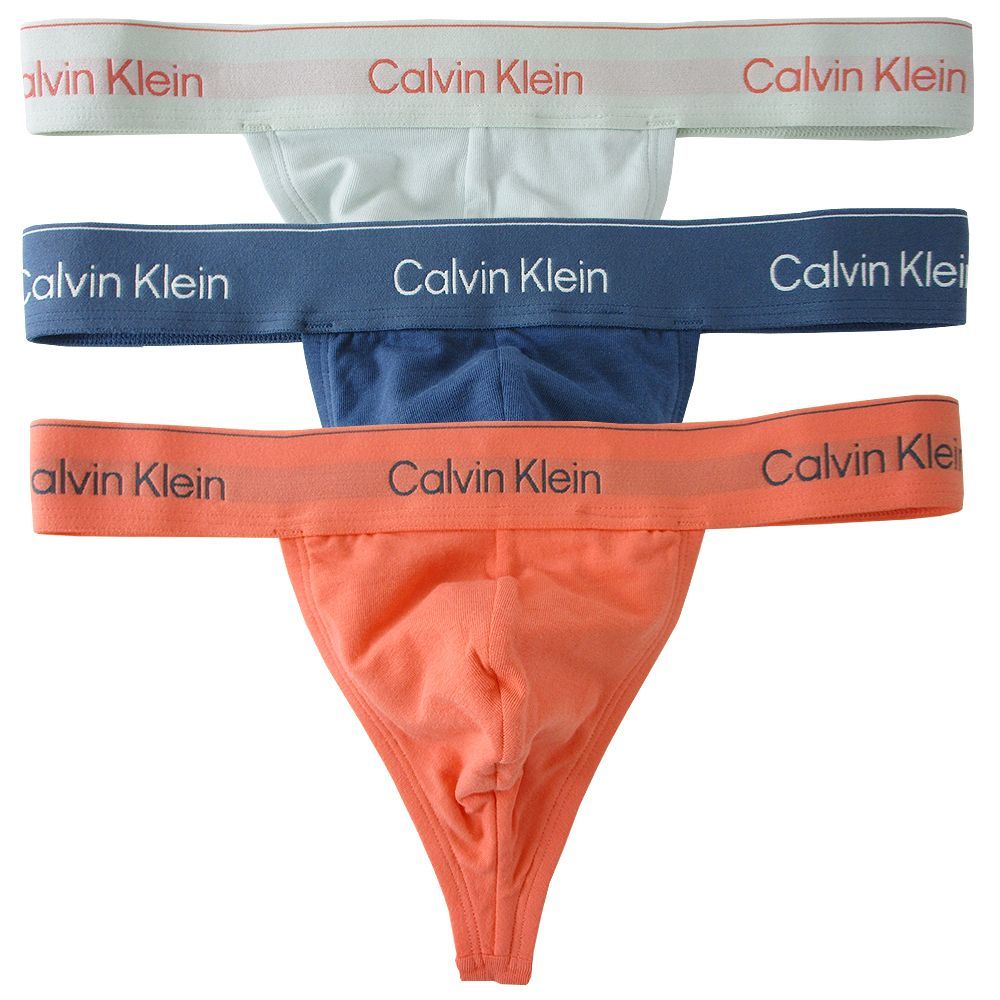 CALVIN KLEIN カルバン・クライン 3ピースコットンストレッチTバック 3