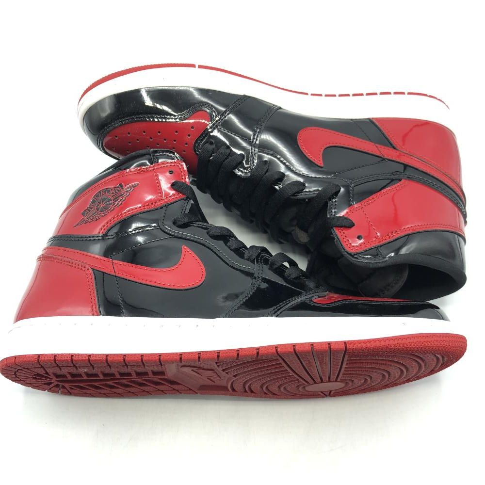 Nike air Jordan 1 パテント ブレッド Nike Air Jordan 1 パテントブレッド27.5cm ナイキ エア エアジョーダン1 パテントブレッド　29cm
