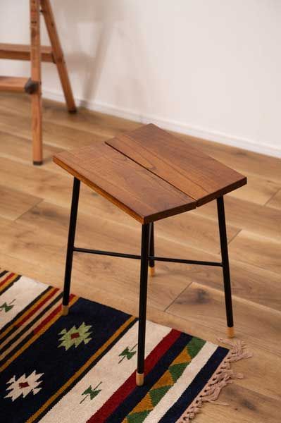 天然木 ミンディ のスツール Ｌ W35×D30×H45cm No.413 ブラウン MARWIL-DEMENAGEMENTS_CH