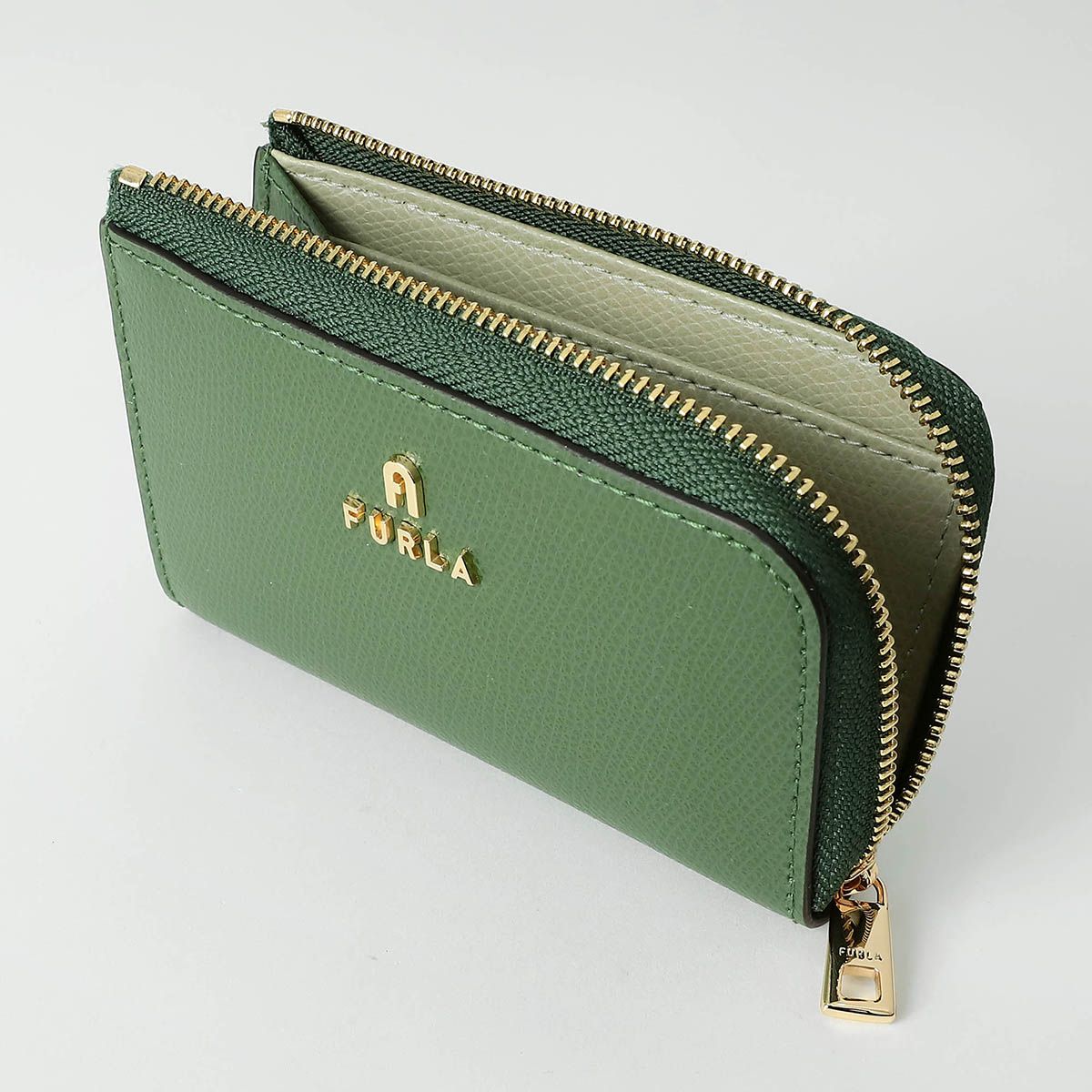 新品 フルラ FURLA キーケース カメリア オリーヴァ/ライトサルビア  