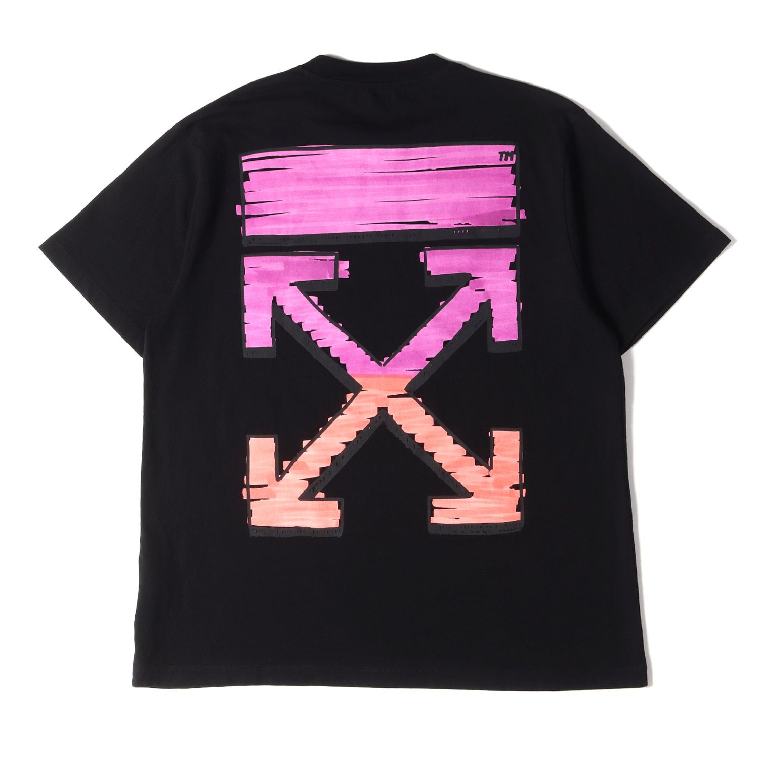 公式の off-white マーカー アローマーク オーバーサイズ Tシャツ