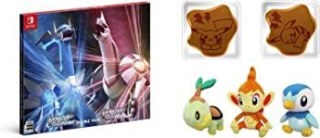 【中古】『ポケットモンスター ブリリアントダイヤモンド・シャイニングパール』ダブルパック -Switch +ナエトル・ヒコザル・ポッチャマぬいぐるみセット