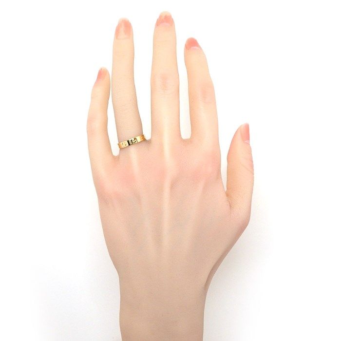 カルティエ Cartier リング ラブ スモールモデル SM B4085050 K18YG 10  