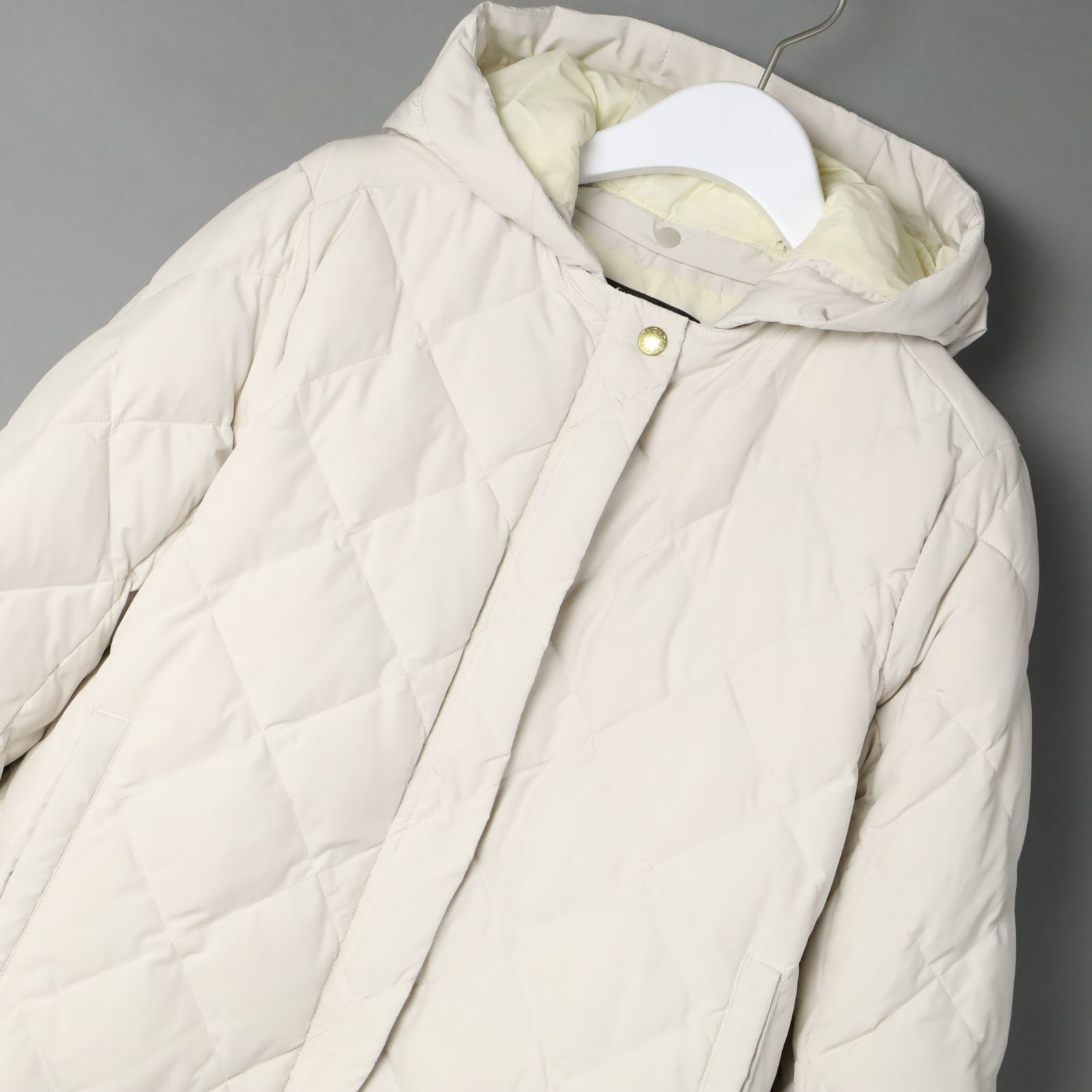 新品 UNFILO アンフィ―ロ TAION 2WAY キルティング ダウン ロング 