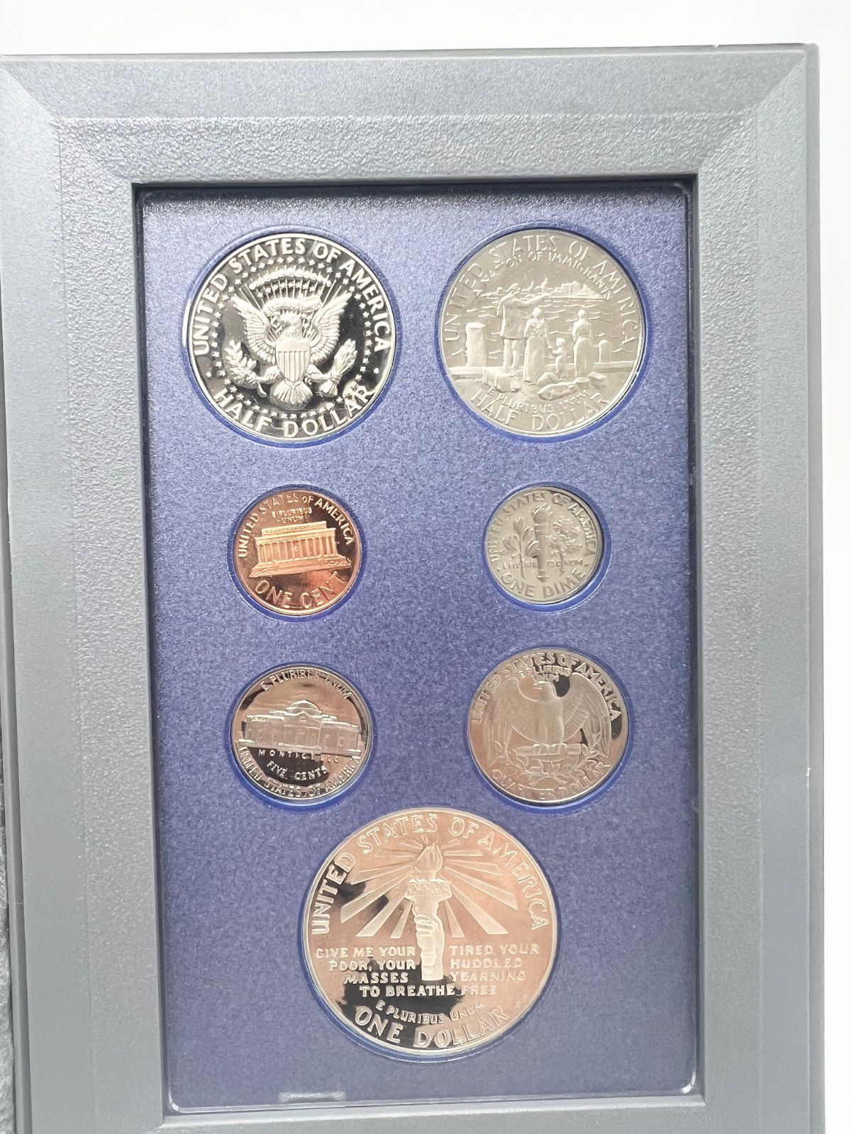 1986年 アメリカ合衆国 自由の女神100周年記念 プルーフ貨幣セット アメリカ 1986年 自由の女神100周年 プルーフ金貨・銀貨 3枚