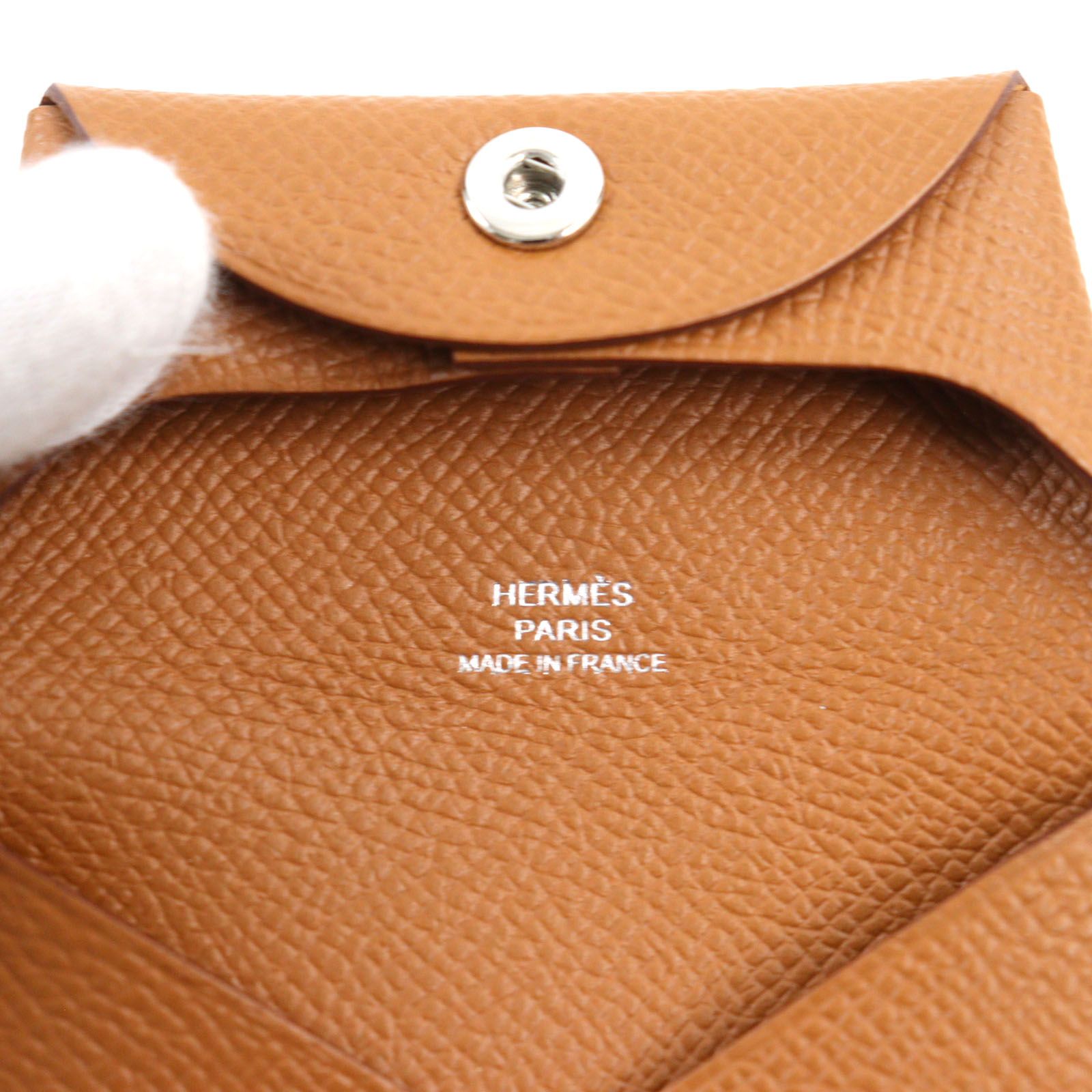 新品【HERMES】バスティア　ゴールド　エプソン　正規品 エルメス バスティア ゴールド ヴォーエプソン ユニセックス