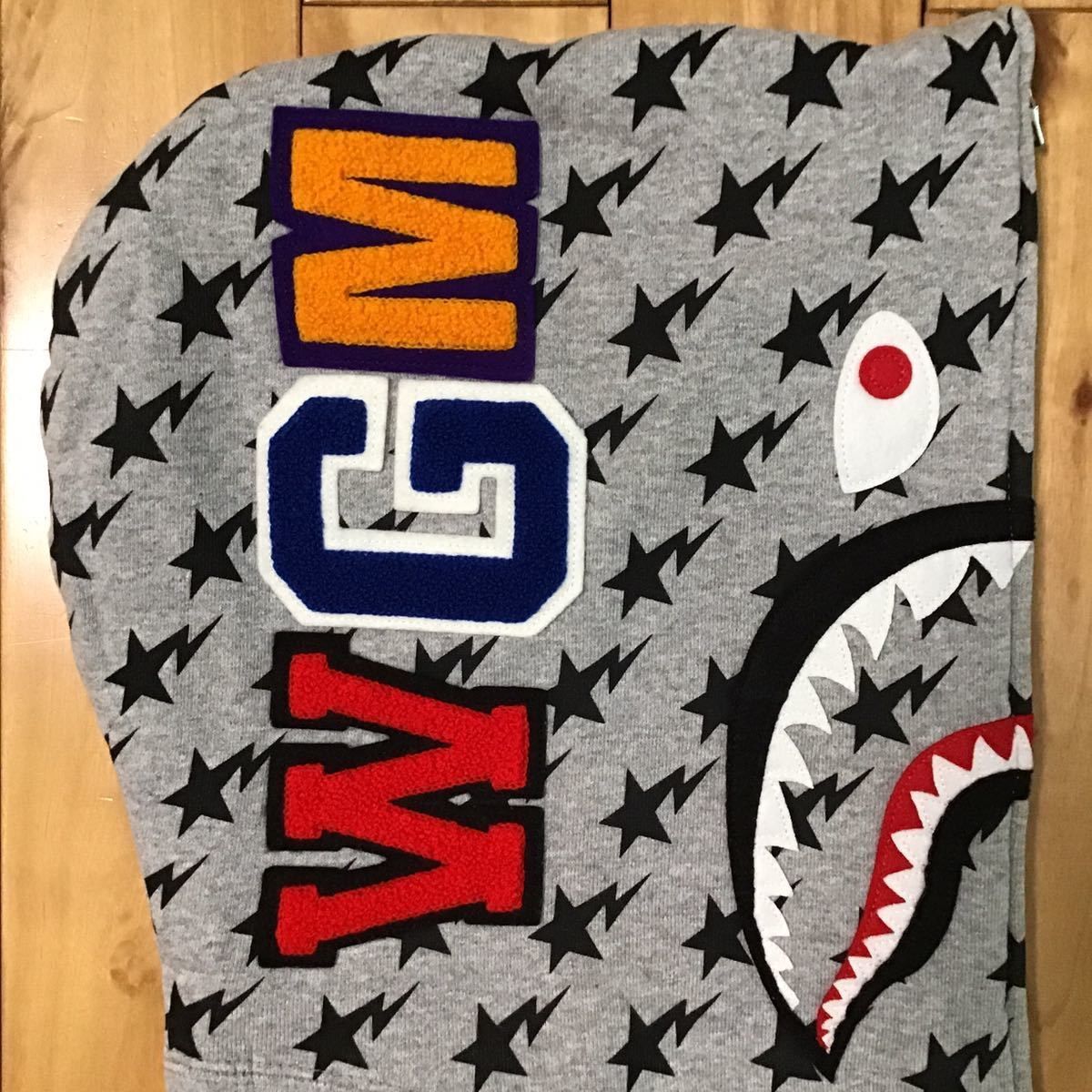 星条旗 シャークパーカー BAPE STA shark ベイプ ape エイプ