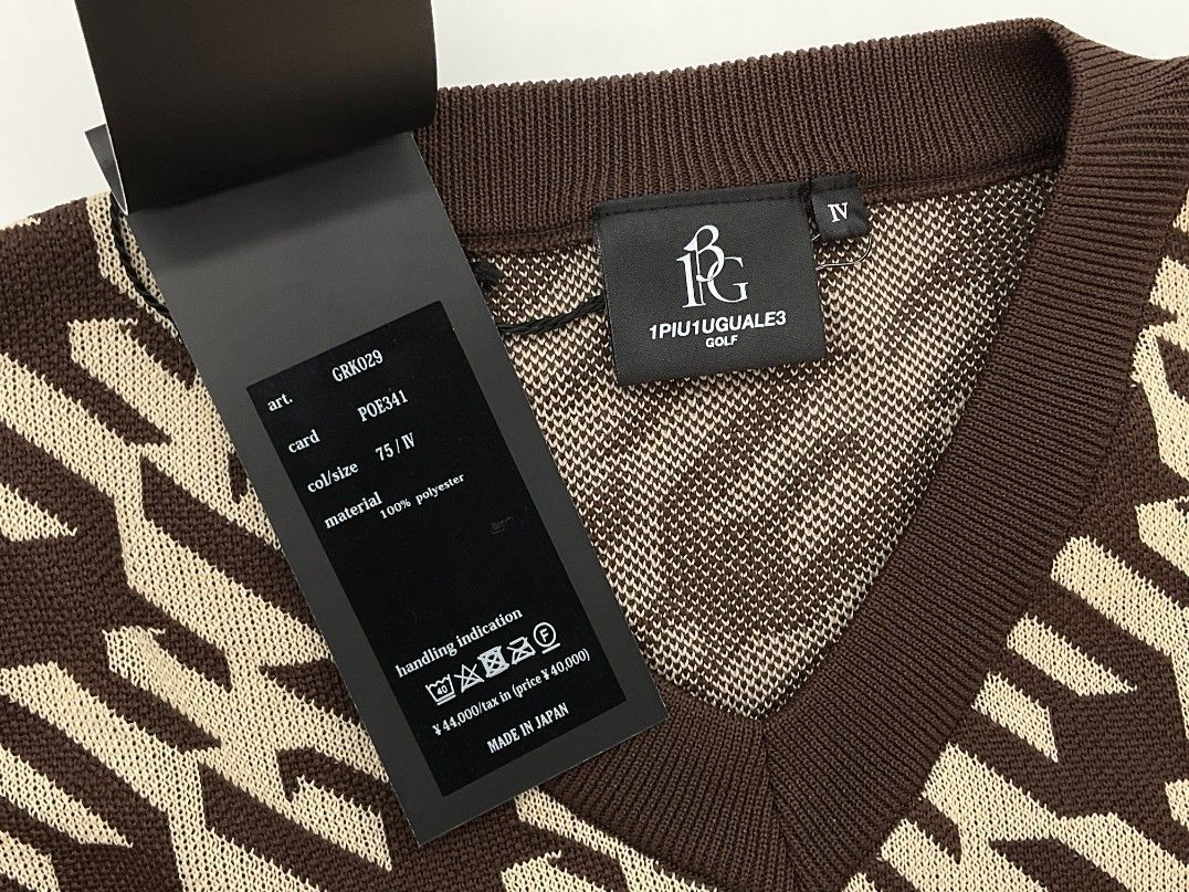 M【未使用】1PIU1UGUALE3 GOLF×戸賀敬城 ニットベスト BC サイズM【未使用品】1PIU1UGUALE3 GOLF×戸賀敬城 ニットベストN