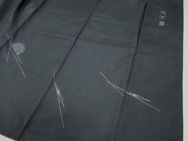 平和屋着物○訪問着 本場染大島紬 作家物 番傘 正絹 逸品 CAAW7209yc