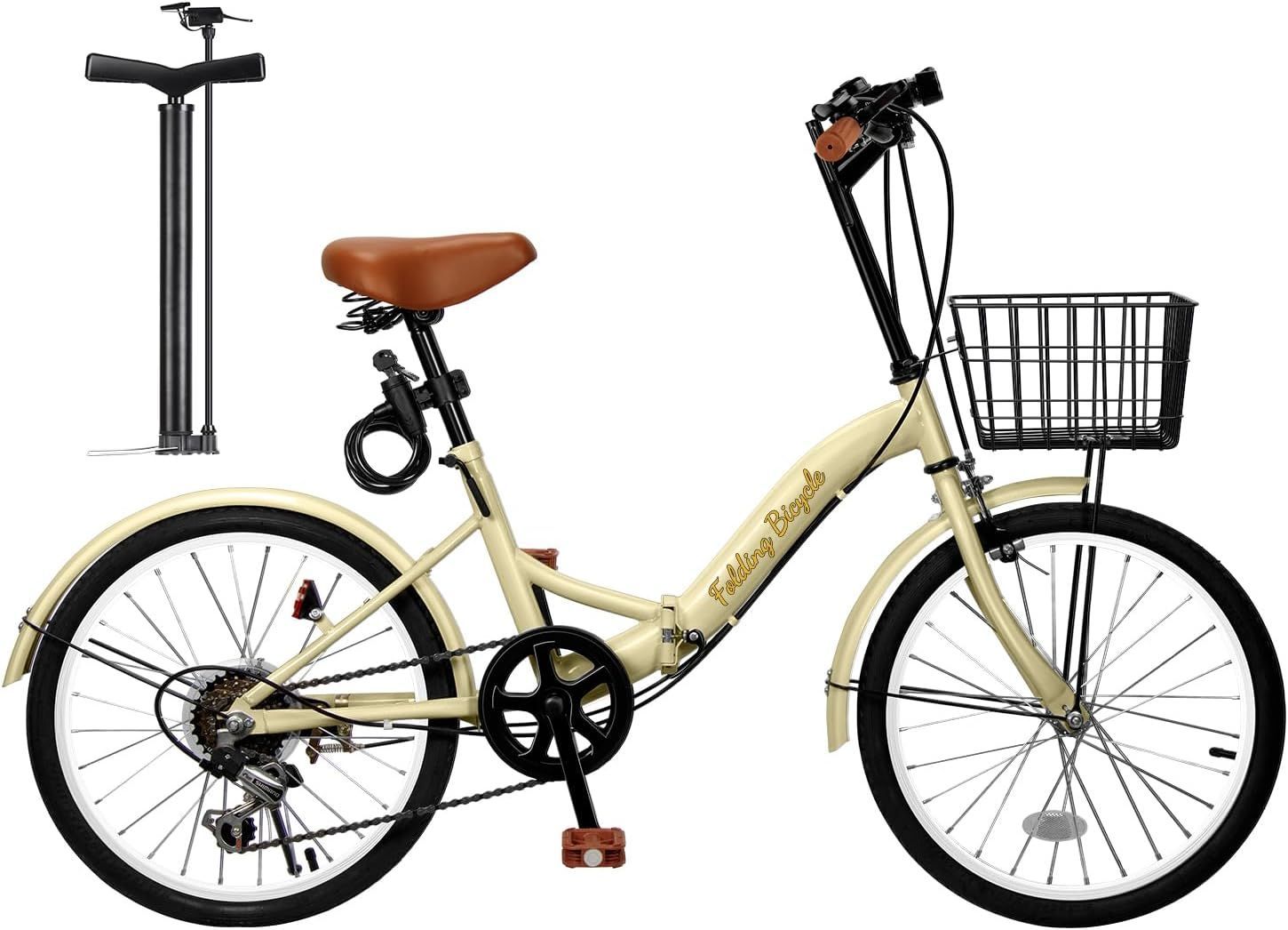 Mixiu 折りたたみ自転車 20インチ 軽量 素早く折畳 P-O8 シマノ６段変速 728983