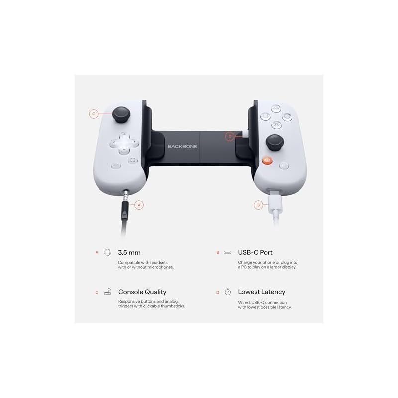 【新品/未開封】Backbone One(USB-C)第二世代 iPhone 15/16 & Android用のUSB-Cモバイルゲーミング