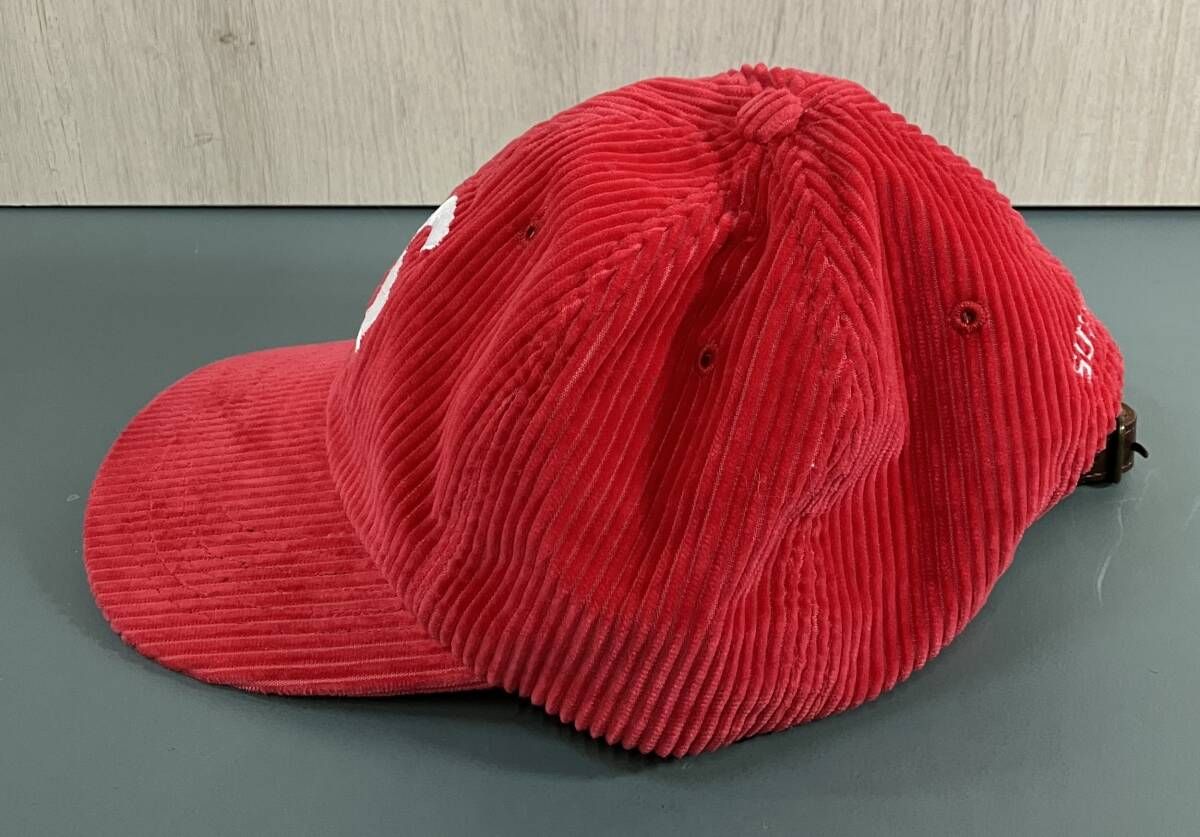  Supreme Corduroy S Logo 6-Panel RED キャップ その他 帽子