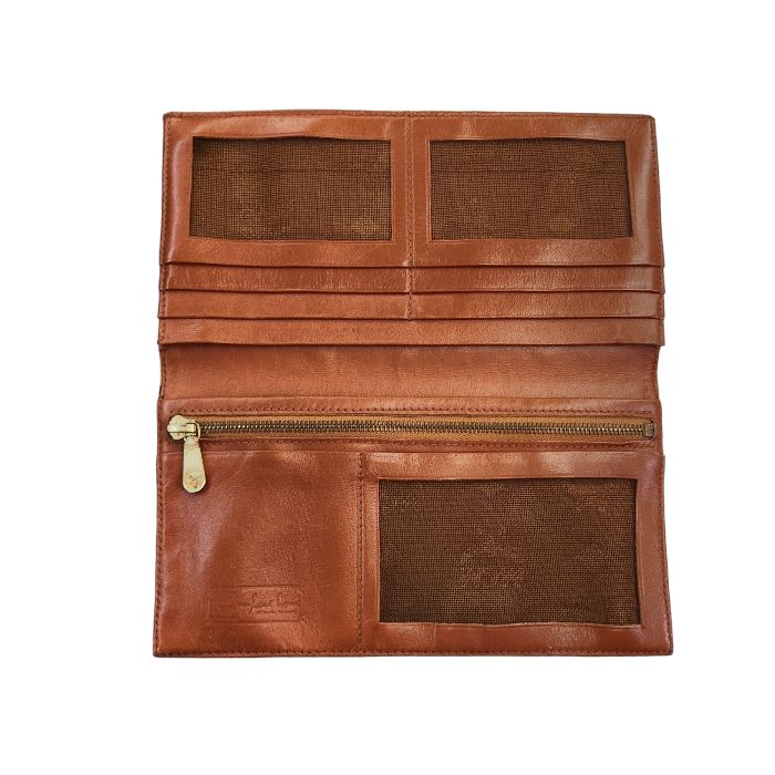 MCM モノグラム 二つ折り長財布 ブラウン 定期入れ 薄型 中古 1 - メルカリ