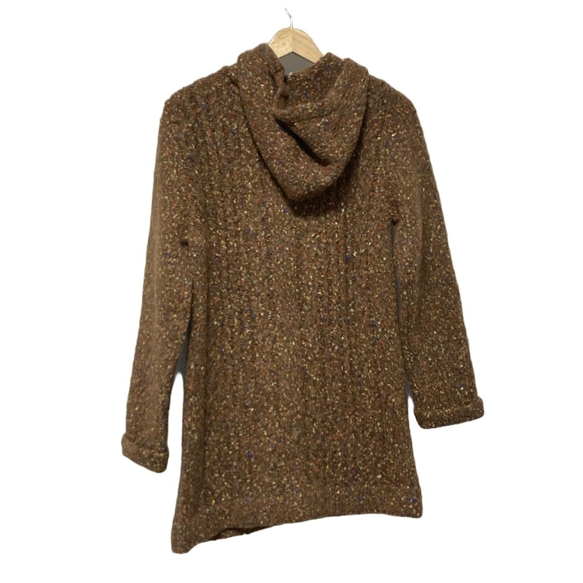 Mademoiselle NON NON マドモアゼルノンノン コート レディース - ブラウン×レッド×マルチ 長袖 ニット 秋 冬