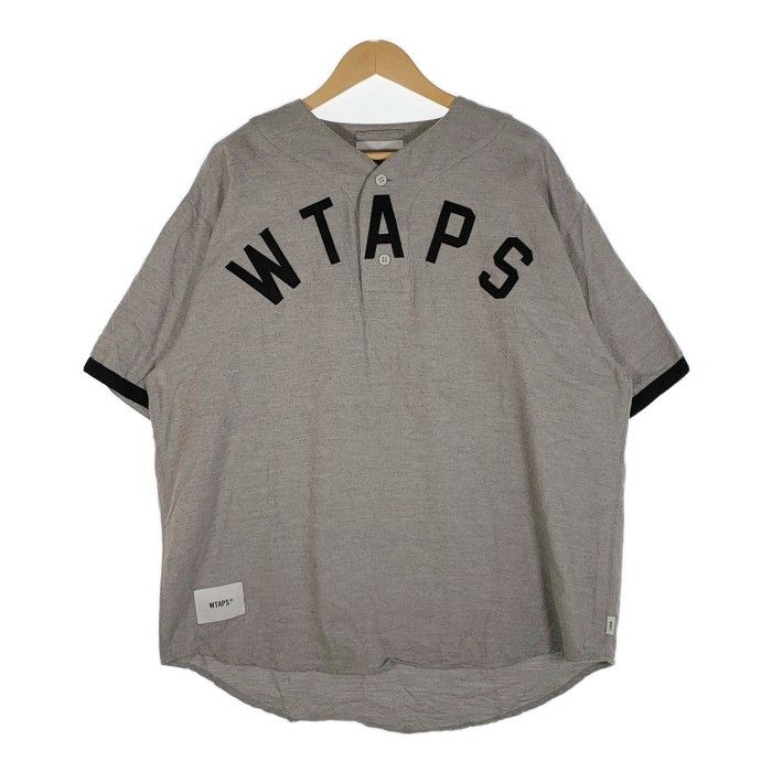 WTAPS ダブルタップス 21SS LEAGUE SS フランネル ベースボールシャツ