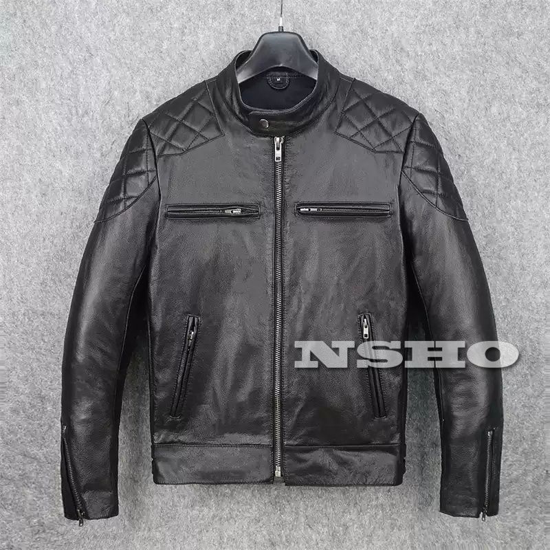 カウハイド 50 s パテッド シングルライダース ギフト メンズ 革ジャン 通勤 レザージャケット PADDED 牛革