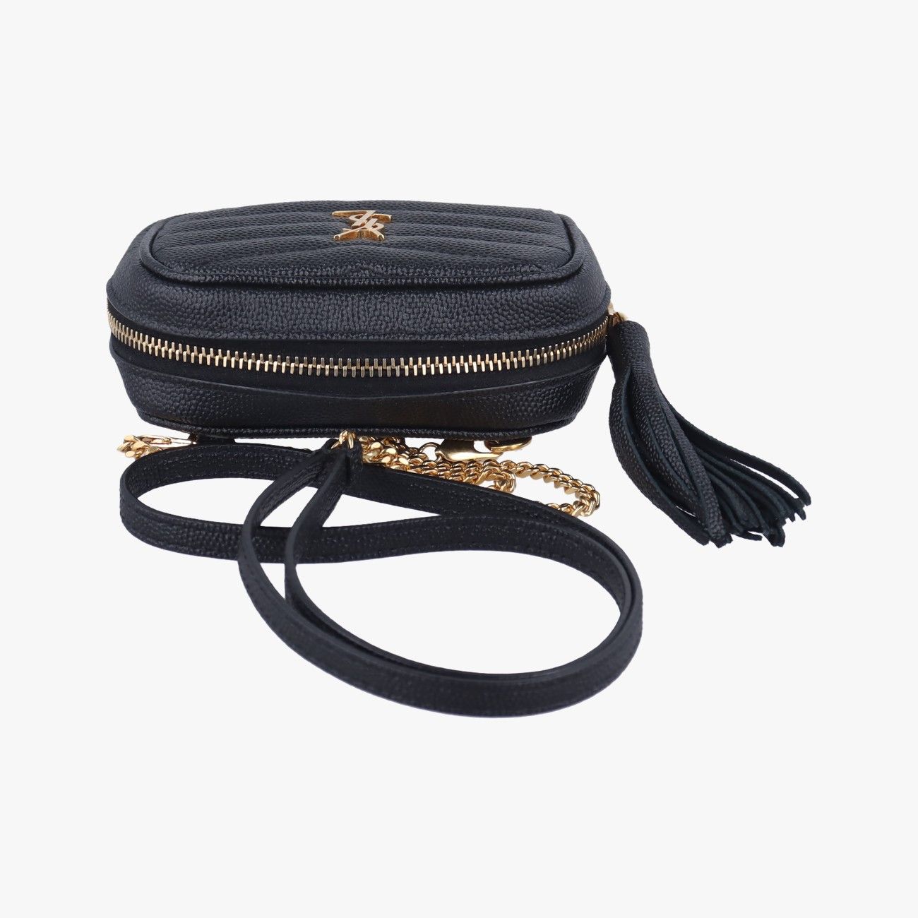 Saint Laurentベイビールーブラックキャビアスキン635088BRS635088.0520