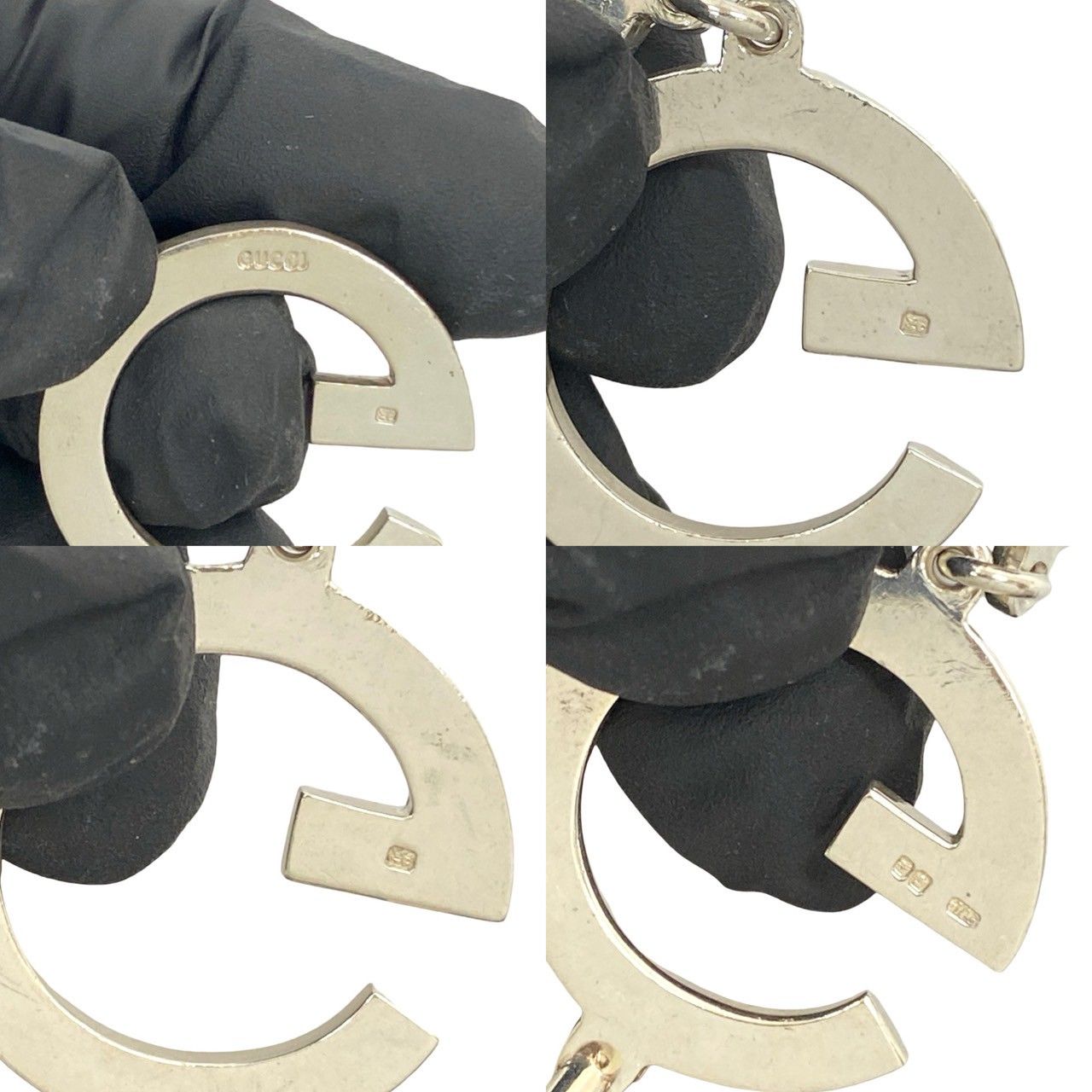 極 美品 希少品 GUCCI グッチ G ロゴ モチーフ シルバー925