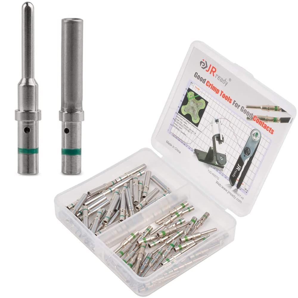 JRready ST6120 DTコネクターターミナルキット コンタクトサイズ16 オスピン 0460-215-16141/メスソケット 0462-209-16141 ソリッドコンタクト ワイヤーゲージ 14-20 AWG 3 [Size16 30pairs]