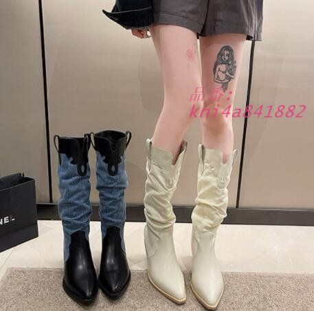  ロングブーツ韓国ファッションレディース7 SHO-62 kni 4 a 841882 ウエスタンブーツ ブーツ