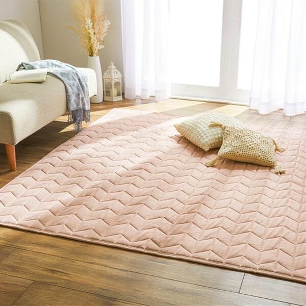 ベルーナ BELLUNA ラグ 3畳 2畳 1.5畳 はっ水 麻風 キルト はっ水加工 滑り止め付き 洗える 軽量 ふっくら さらさら オールシーズン 555826-203