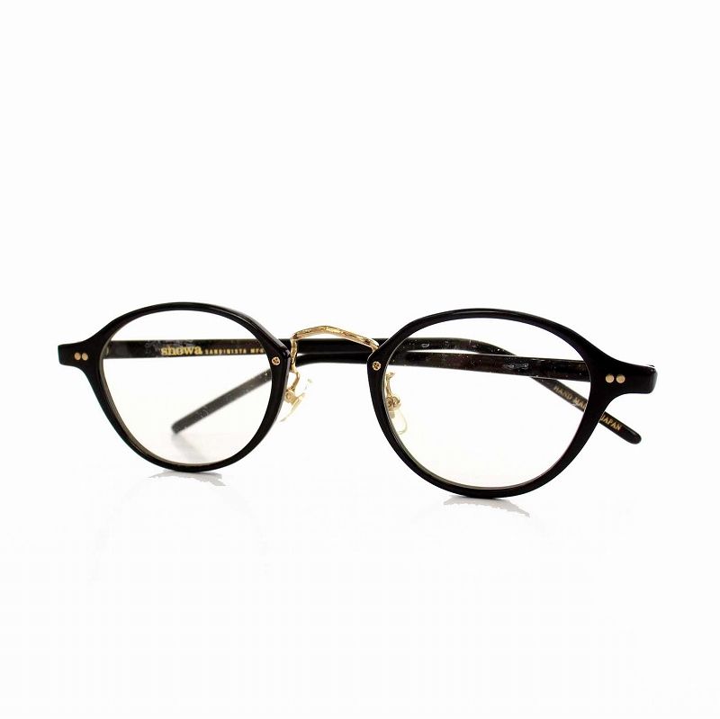 サンディニスタ SANDINISTA Showa Glasses 金子眼鏡 伊達メガネ 黒