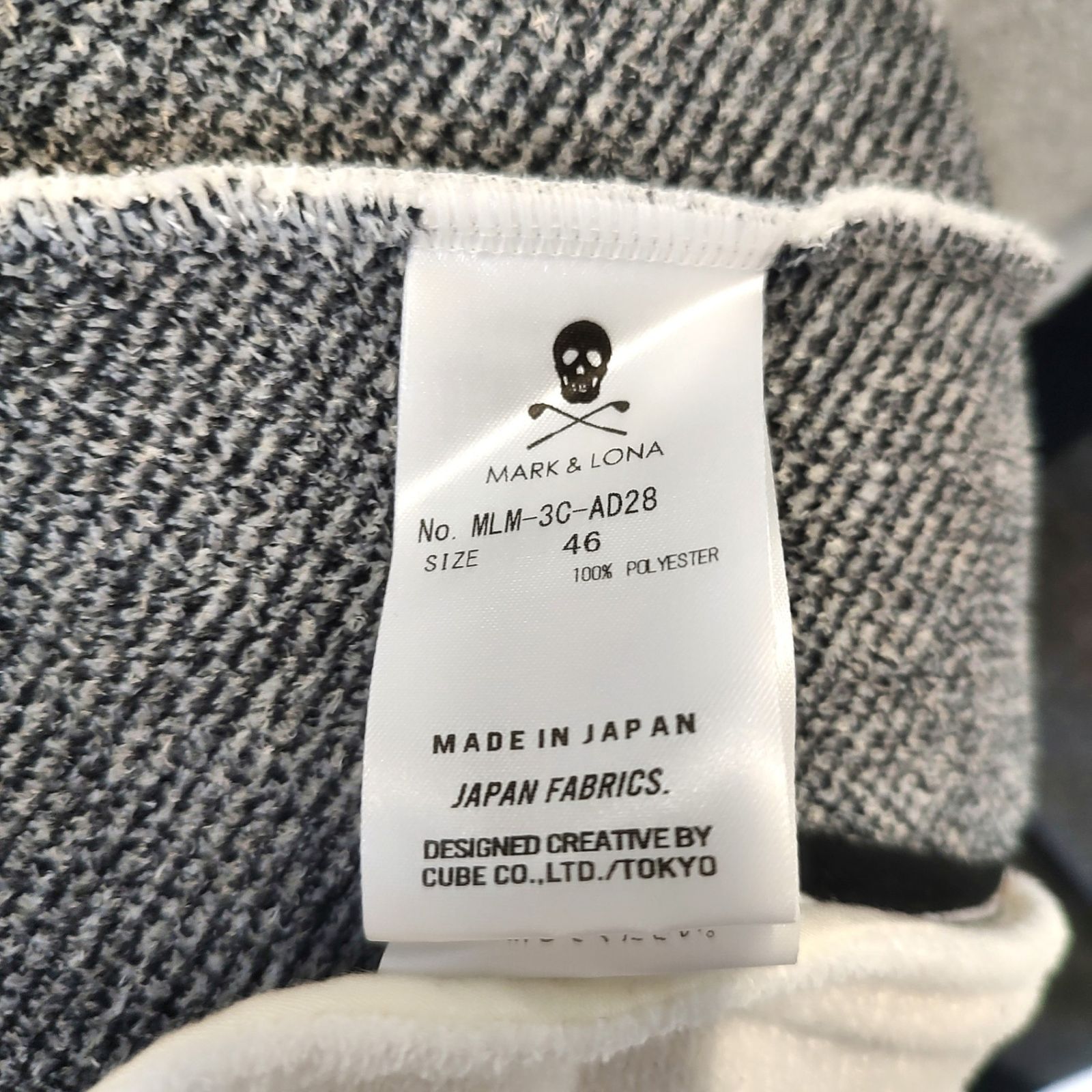 MARK＆LONA マークアンドロナ ゴルフ 23AW ジップアップ パーカー