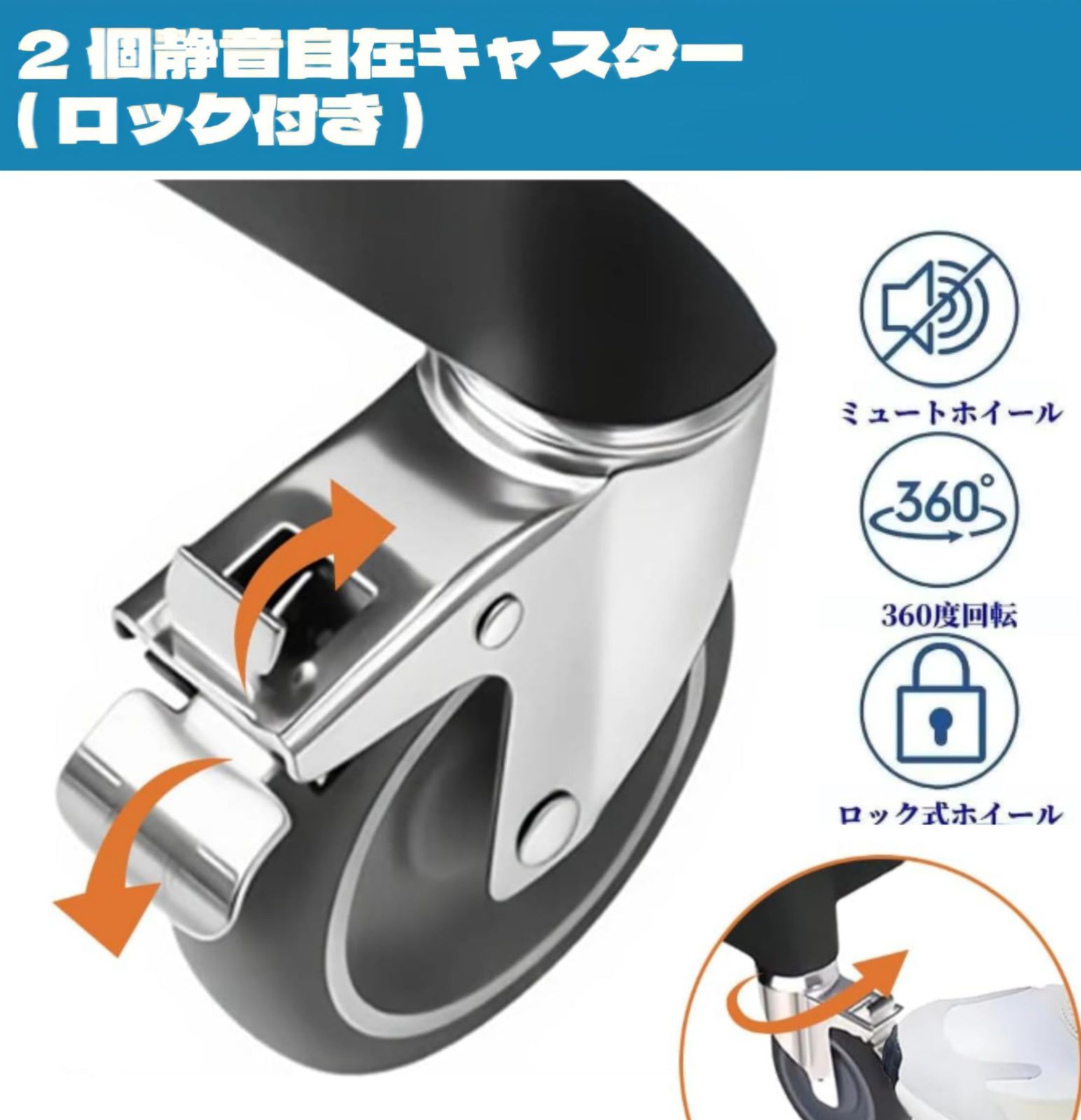 TUIYIDUOサービスワゴン ツールカート 耐荷重270KG キッチンカート 抗菌 配膳ワゴン キャスター付き 3段タイプ キッチンワゴン 軽量 静音 業務用 工具収納 調理台 運搬台車 レストラン ホテル 食堂 日本語説明書付き ブルー 83 4 NEXPOTALLINN_EU