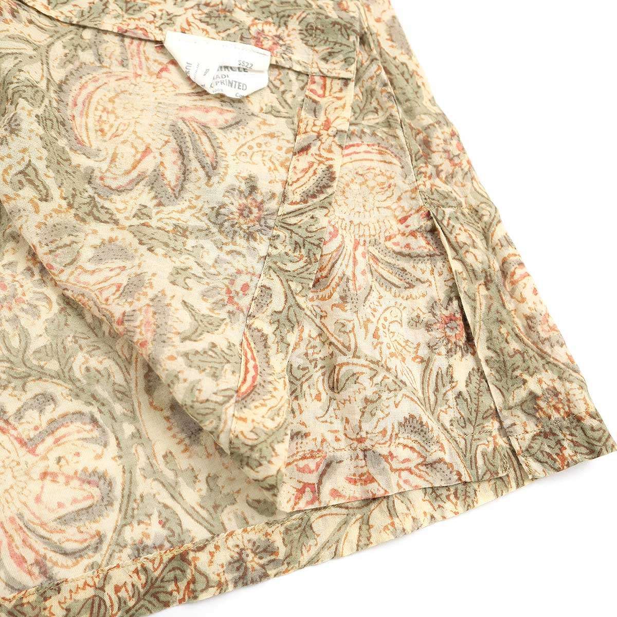 22ss NICENESS LEE  KHADIブロックプリント  M LEE - NICENESS COMOLI 22ss KHADIブロックプリント Mの通販 by or