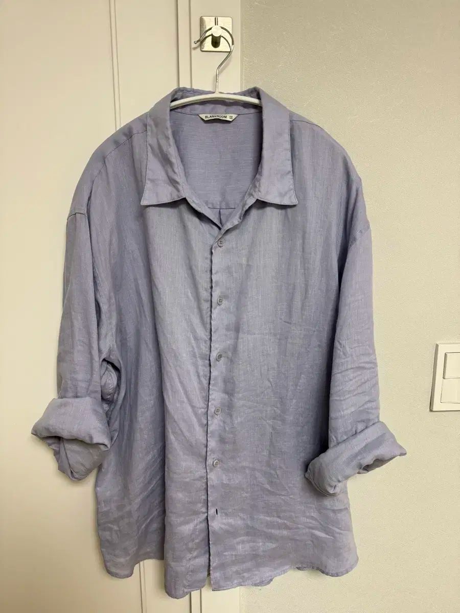 BLANK ROOM フレンチ リネン シャツ ラベンダー 3サイズ
