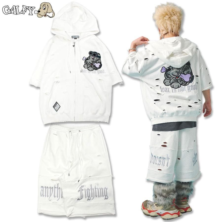 GALFY ガルフィー 病みに染まりし反戦 半パーカー 病みに染まりし反戦 