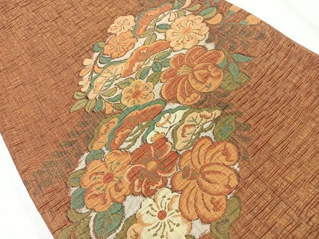 平和屋着物○太鼓柄袋帯 絞り 辻が花 金通し地 正絹 逸品 CAAX1472hy