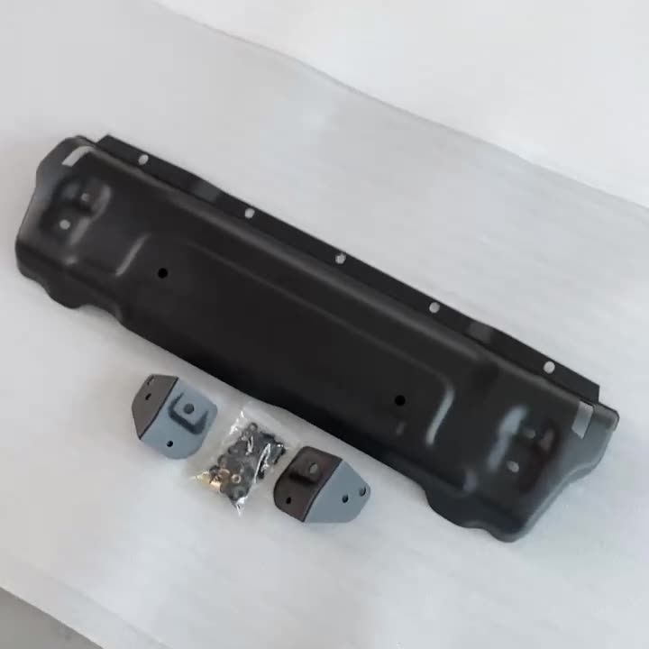 18-24JEEP牧马人 前杠改装防撞護板 - JL十周年モデル ブラック 耐衝撃性アップグレード