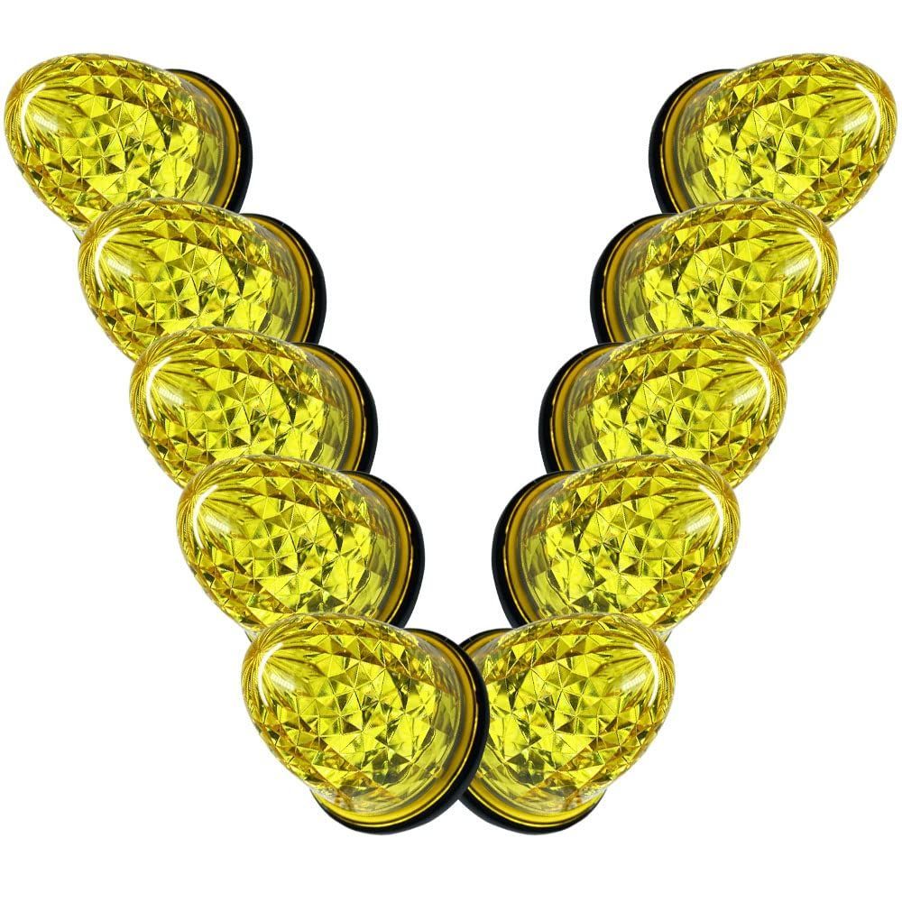 Color イエロー Discover winds 24 V マーカーランプ 高輝度 16 LED サイドマーカー 防水 強弱発光 インナーメッキリフレクター 明るい 省エネ イルミネーション カスタム